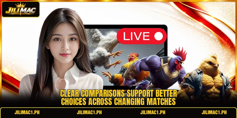Clear comparisons support better choices across changing matches