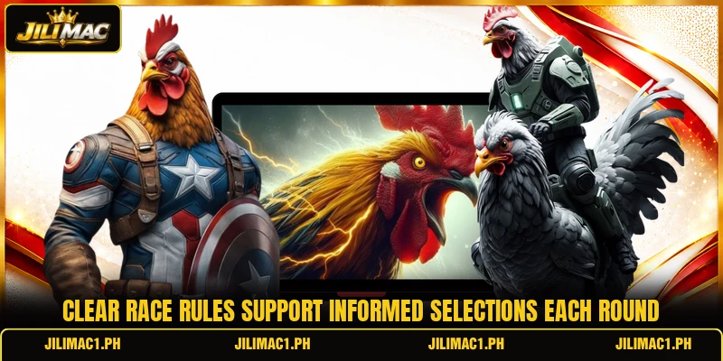 Clear race rules support informed selections each round