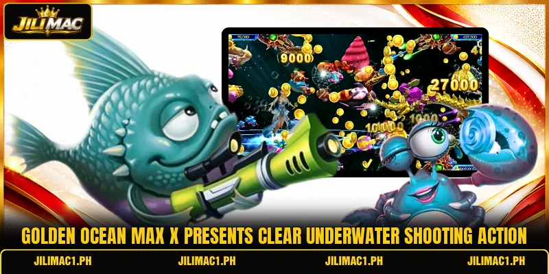 Golden Ocean Max X presents clear underwater shooting action