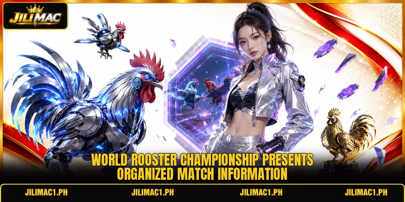 World rooster championship presents organized match information
